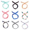 Lovef Pretty Cute 10pcs Rabbit Bunny Ear Girl Hair Headband Scarf DIY Wire Band Bow Head Wrap Assorted Colors
