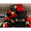 MEBAY Black Gold Red Balloons Garland Arch Kit, 141Pcs Latex Balloons Different Sizes 18 12 10 5 Inch for Party Decorations, Wedding Backdrop, Birthday, Baby Shower, Graduation