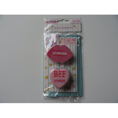 Lip Smacker Hugs & Kisses Lip Balm & Greeting Card Set - Sweet as Candy & Be My Vanilla-tine