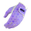 MRX Women Golf Glove Left Handed Golf Gloves Sweat Resistant Soft Cabretta Leather Regular Fit Women Golfer Glove Purple