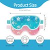 ZNÖCUETÖD Ice Eye Mask Gel Eye Mask Cooling 2 Packs Reusable Cold Eye Mask for Dark Circles and Puffiness, Cold Compress Eye Ice Pack with Soft Plush Backing for Dry Eyes, Migraine, Stress Relief
