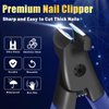 Nail Clippers for Thick Nails, Professional Nail Clippers, Senior Nail Clippers for Men, Women, Toe Nail Clippers Adult Thick Nails, Long Handle Ultra Sharp Nail Clippers for Finger Nails and Toenails