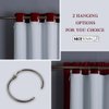 NICETOWN Blackout Curtain Liners for Sheer Curtains, Cold Heat Light Noise Blocking Liners with Rings: Easy to Open & Closed, Thermal Liners for 42" Wide x 84" Long Curtains, 2 PCs, 34" x 80"