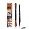 JOSURBEAUTY Sweat-proof Waterproof 2-in-1 Eyebrow Pencil for Women - Ended Eye Brow Pencil with Microblading Effect,Dark brown