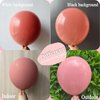Double Stuffed Dusty Pink Balloon Arch, Double Pink Balloons Different Sizes 18/12/10/5 Inch,Pastel Blush Pink Balloons Garland for Boho Party, Baby Shower, Birthday, Weddings(Light Rosewood)
