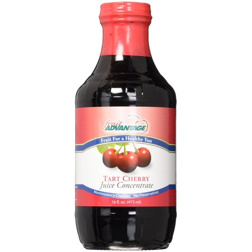 Montmorency Red Cherry Juice Concentrate - Bottled in Premium Glass Bottles 16oz - 100% Pure Michigan-Grown Red Cherries, Gluten-Free, Non-GMO Cherries. Grown and made in the USA - Never imported from China, Turkey or Poland!