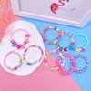 SIELEVIN 9 PCS Cute Kids Bracelets for Girls Pink LOVE Beaded Bracelets Little Girls Costume Jewelry Princess Party Favors Pretend Play Birthday Easter Christmas Valentines Toddler Jewelry