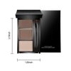 Eyebrow Powder Kit,Eye Brow Powder for Women Long-Lasting Waterproof Three Colors Brow Filler Get Full Defined Natural Brows,Eyebrow Contour Palette with Mirror & Eyebrow Brush,sombra para cejas