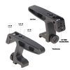 FocusFoto Mini Top Handle with two 1/4"-20 Screws Thread Lock Mount for Lightweight Vlogging Cameras, Camera Cage Rig, Top/Side Hand Grip with Cold Shoe& 1/4"-20 & 3/8"-16 Locating Holes for Arri Type