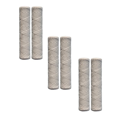 CFS – 6 Pack Whole House Sediment Filter Cartridges Compatible with W30W Models – Remove Bad Taste & Odor – Whole House Replacement Water Filter Cartridge, White