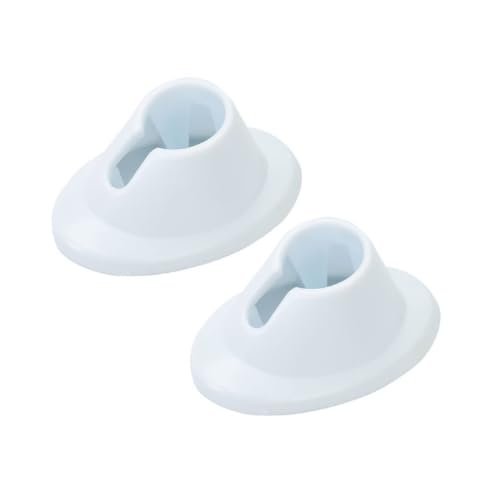 FUJI 2 Pieces White Nail Polish Bottle Holder - Fingernail Polishing Tool, Fingernail Painting, Nail Art Tools