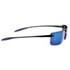 Flying Fisherman Cali Polarized Sunglasses For Fishing and Outdoor Sports, Gloss Black, Blue Mirror