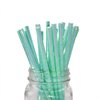 Ipalmay Sparkle Foil Green Mermaid Cocktail Paper Straws, Disposable Biodegradable Drinking, 7.75 Inches, Pack of 100