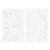 Flash Tattoos Fairy Dust Metallic Temporary tattoos-2 sheet mini pack | Includes over 23 premium silver foil giltter tattoos | face glitter, face gems, festival, face freckles, celestial, moon