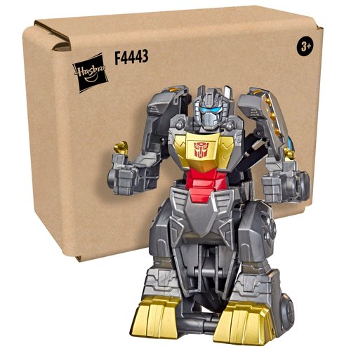 Transformers Classic Heroes Team Grimlock Converting Toy, 4.5-Inch Action Figure, Christmas Stocking Stuffers for Kids, Preschool Toys, Ages 3+