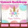 Lnkdeya Unicorn Birthday Party Decorations Girls - 132PCS Kids Unicorn Theme Party Supplies Pink Unicorn Party Decorations with Unicorn Balloons Tablecloth Backdrop Balloons arch