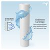 AQUATICLIFE 10-Inch Sediment Pre-Filter, Aquarium RODI Reverse Osmosis Deionization Water Filter Replacement Cartridge, 5-Micron.