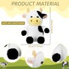 Wettarn 4 Pcs Cows Stuffed Animal Bulk 9.8'' Cow Plush Toy Cows Dolls Cute Soft Cuddly Cow Christmas Birthday Gifts Cow Party Decor Plush Toy Set for Kids Girls Boys(Cow)