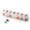 Pill Organizer box Case, 7 daily container compartments, Weekly dosis boxes, Medicine Holder, Ideal for Medication, Vitamin, Supplement, Perfect for travel, Ideal for purse BS0090J