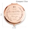 Mom Gifts for Women from Daughter, Personalized Compact Mirror, Christmas Stocking Stuffers for Adult, Unique Birthday Gifts for Her Female Mother Mama