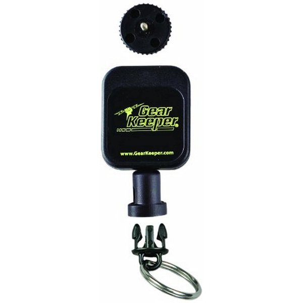 Gear Keeper Scuba Micro Retractor | cb mic holder retractable | Strong 40 lb Break-Strength | Mounting Options: Stud, Carabiner, Snap Clip | scuba diving accessories | Quick Connect/Release USA