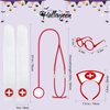 QLINLEAF Halloween Nurse Headband Costume Accessories Women for Halloween Nurse Party Cosplay
