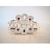 Generic Silver metal pink crystal hair claw clip bridal clip for meduim fine hair
