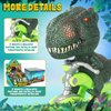 SMILESSKIDDO Dino Pull Back Cars - 6 Packs Dinosaur Cars, Finger Scooter, Mini T-Rex & Triceratops Toys, Stocking Stuffers for Kids Boys & Girls Age 3 4 5 6