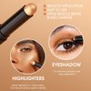 Ofanyia Cream Eyeshadow Stick, Shimmer Matte Eye Shadow Crayon Eye Brightener Stick, Smooth Texture Cream Eyeshadow Pen, Long Lasting Waterproof Hypoallergenic Eye Shadow Pencil (09#)