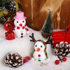 Fovths 15 Pieces Christmas Snowman Making Set Build Snowman Craft Kit Foam Putty Snowman DIY Toys Modeling Clay Decorating Supplies for Xmas School Home Party Favors