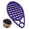 KOUPA Magic Silicone Curly Hair Brush, One Piece Twist Curl Comb for Afro Curls, Washable Hair Tool for Men Women, Purple, 1 Piece