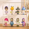 Clear Acrylic Display for Figures Case Acrylic Storage Clear Box Cabinet Showcase for Collectibles Figures Doll Lego Collectibles Action Figures Pop Mart Block Toy Minifigures Stand with Door Dust