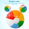 Lamnhin 12'' Beach Ball for Kids - 14 Pack Beach Balls Bulk Inflatable Pool Beach Balls Bulk Hawaiian Tropical Theme Party Decorations Favors Supplies