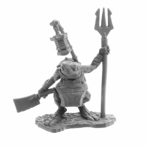 Bufo Dreadmere Frogman Miniature Figure 25mm Heroic Scale Reaper Bones USA Reaper Miniatures