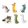Andiker Catnip Toys for Indoor Cats, 5pcs Cute Animal Shape Soft Plush Cat Chew Toys for Cat to Bite and Keep Fit Release Stress Cat Interactive Toys for Indoor Cats for Cat Lovers Gifts (5pcs)