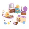 Li’l Woodzeez – Toy Furniture – Bathroom Playset – Toy Laundry Set – Small Playset for Figurines – 3 Years + – Bathroom & Laundry Set