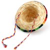 Frcctre 12 Pack Mini Mexican Hat Natural Straw Sombrero Party Hats, 5.5 Inch Carnival Mexican Birthday Cinco de Mayo Party Decoration Costume Hats for Kids Dolls Pets