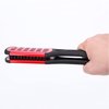 Wismee Boar Bristle Double Sided Anti-Static Straightening and Styling Hair Brush Comb (Red)