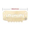 20pcs Hair Extension Clips U-Shape Stainless Snap Clips for Wigs, Hair Extensions,Hairpieces,Wig Accessories Clips, Wig Combs (Beige)