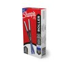 SHARPIE Rollerball Pen, Needle Point (0.5mm) Precision Pen, Blue Ink, 12 Count
