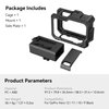 SmallRig Hero12 / Hero11 / Hero 10 / Hero 9 Black Cage for GoPro, with 2 Cold Shoe Mount for GoPro Light Mod and Common Microphone, Led Video Light - 3083C