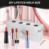 ZJchao Diy Lipstick Making Kit, Aluminum Alloy DIY lipstick Maker, Lip Balm Making Kit, Cosmetic Lip Balm Maker, Make a Single Color Lipstick(#1)