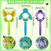 Oudain 3 Pieces Magnifying Glass for Kids Pretty Petals Flower Magnifying Glasses Insect Magnifying Glass Butterfly Bee Ladybug Handheld Magnifier for Boys and Girls Gift