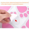 TUPARKA 12 Sheet 72 Pcs Easter Bunny Feet Bunny Clings Decals Stickers for Home Floor,Easter Party Decorations