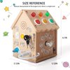 Sound and Light Busy House Wooden Montessori Busy Board, Light Switch Toys Toddler Sensory Toys Montessori Toys for 3+ Year Old Gifts for Boys and Girls