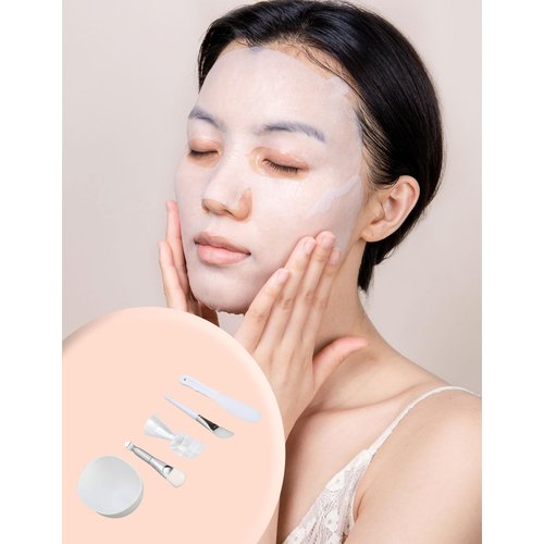 Face Mask Mixing Bowl Set,DIY Silicone Brush Mixing Bowl Spatula Set Face Mask Maker,Face Mask Bowl and Brush Set for Home