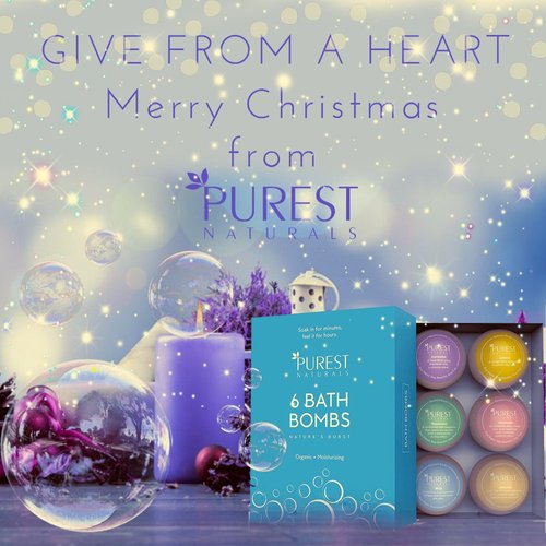 Bath Bombs Christmas Gift Set Kit 6 x 4 Oz Best Ultra Fizz Essential Oil Handmade Spa Bomb Fizzies Perfect for Bubble & Spa Bath Organic & Natural Ingredients Tub Tea Bath Basket