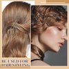400 Pcs Bobby Pins Hair Pins Set, 2 Inch Hair Pins for Women Girls and U-Shaped Hair Pins for Buns, 5 Colors Bobby Pins Brown Blonde Black Hair Styling Pins with Storage Box