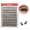 Lash Clusters DlY Eyelash Extensions 40D 0.07 D Curl 9-16mm Eyelash Clusters Mixed Tray Cluster Eyelash Extensions Natural individual Lashes (40D-0.07D-9-16mm)