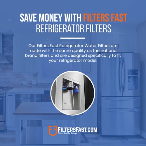 Filters Fast PH21700 Compatible Replacement for Bosch 644845 Refrigerator Water Filter BORPLFTR10 and RA450010, 11006598, 11028820, Activated Carbon Cartridge for Fridge Water Dispenser